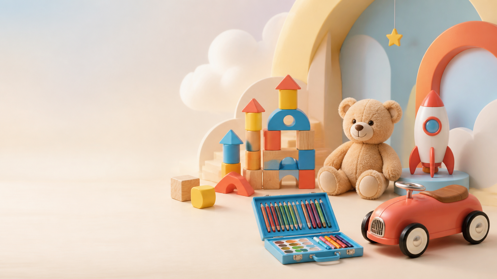 Wonderland Toys original colourful toy world